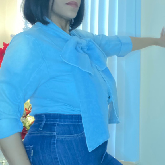 Denim Blue Long Sleeve Shirt - Picture 1 of 4